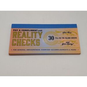 Chronicle Books Reality‎ Checks Pay a Compliment 30 Tear Out Checks Stationery